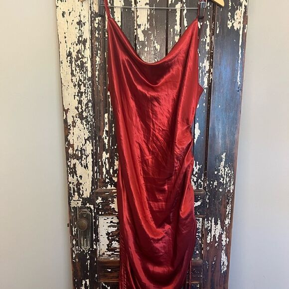 Women’s EUC Sweet Generis Satin Convertible Dress. Size L. - Picture 1 of 8